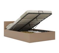 Vidaxl Lit À Sommier Tapissier Et Matelas Gris Foncé 200x200cm Velours Multicolore