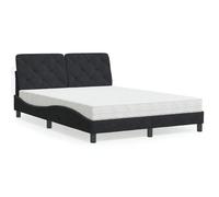vidaXL Lit avec Matelas, Lit Rembourré avec Coussin de Tête de Lit, Lit Double, Lit Adulte de Chambre à Coucher Intérieur, 3208654