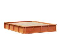 vidaXL Lit avec Rangement Malin en Bois de pin ciré Marron, 150 x 200 cm. Un Design Moderne et Durable pour ta Chambre, Un Meuble Pratique Qui Fait Gagner de la Place.