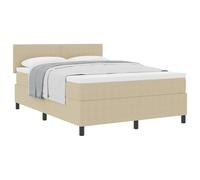 vidaXL Lit avec Sommier avec Matelas Vert Lime 140x200 cm en Tissu en Velours Côtelé