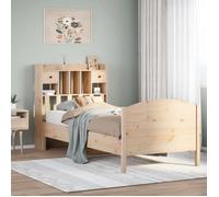 vidaXL Lit bibliothèque sans matelas 100x200 cm bois massif de pin 3323158