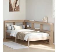 vidaXL Lit bibliothèque sans Matelas 100x200 cm Bois Massif de pin
