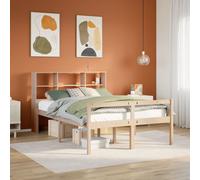 Vidaxl Lit Bibliothèque Sans Matelas 140x190 Cm Bois De Pin Massif