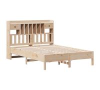 vidaXL Lit bibliothèque sans Matelas 140x190 cm Bois de pin Massif
