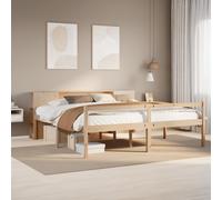vidaXL Lit bibliothèque sans Matelas 180x200 cm Bois Massif de pin