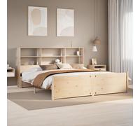 Vidaxl Lit Bibliothèque Sans Matelas 180x200 Cm Bois Massif De Pin