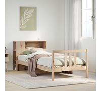 Vidaxl Lit Bibliothèque Sans Matelas 75x190 Cm Bois De Pin Massif