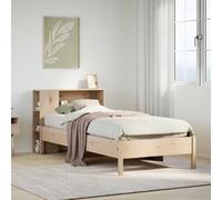 vidaXL Lit bibliothèque sans matelas 75x190 cm pin massif
