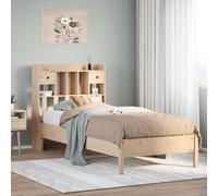 Vidaxl Lit Bibliothèque Sans Matelas 75x190 Cm Bois De Pin Massif Marron