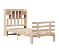 vidaXL Lit bibliothèque sans Matelas 90x190 cm Bois de pin Massif