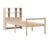 vidaXL Lit bibliothèque sans matelas 90x190 cm bois de pin massif