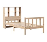 vidaXL Lit bibliothèque sans Matelas 90x190 cm Bois de pin Massif