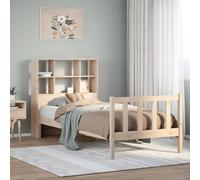 vidaXL Lit bibliothèque sans Matelas 90x190 cm Bois de pin Massif