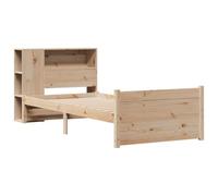 Vidaxl Lit Bibliothèque Sans Matelas 90x190 Cm Bois De Pin Massif