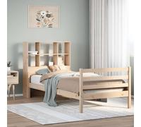 Vidaxl Lit Bibliothèque Sans Matelas 90x200 Cm Bois De Pin Massif