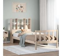 Vidaxl Lit Bibliothèque Sans Matelas 90x200 Cm Bois De Pin Massif