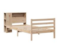 Vidaxl Lit Bibliothèque Sans Matelas 90x200 Cm Bois De Pin Massif