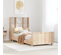Vidaxl Lit Bibliothèque Sans Matelas 90x200 Cm Bois Massif