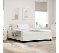 vidaXL lit box spring avec Matelas Crème Super King Tissu Corde