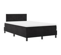 vidaXL Lit Box Spring avec Matelas et LED Noir 120x190 cm Velours