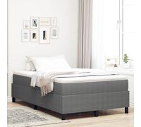 vidaXL Lit Box Spring avec Matelas Gris Clair en Tissu en Velours Côtelé