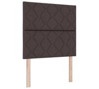 vidaXL Lit Box Spring avec Matelas & LED Gris Clair 80X200 cm Tissu Anti-Taches Design Moderne Idéal pour Cadres Standards Mobilier de Chambre Cadre Surmatelas Simple