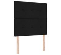 vidaXL Lit Box Spring avec Matelas & LED Noir 120x190 cm Tissu