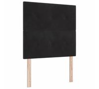 vidaXL Lit Box Spring avec Matelas & LED Noir 120x200 cm Velours