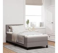 Lit boxspring avec matelas avec matelas avec tête de lit tissu vidaXL vidaXL