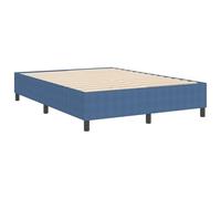 Vidaxl Lit Box Spring Bleu 140x200 Cm En Tissu Côtelé Bleu