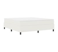 Lit Box Spring Vidaxl Crème Super King Tissu Côtelé