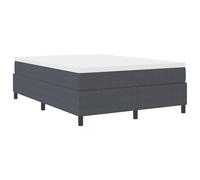 Vidaxl Lit Box Spring Gris Foncé 140x200 Cm Tissu Corde