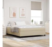 vidaXL Lit Box Spring Vert Clair Grey Super King Tissu en Velours Côtelé