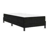 vidaXL Lit boxspring avec matelas Noir 80 x 200 cm Velours