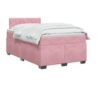 vidaXL Lit boxspring avec Matelas Rose 120 x 190 cm Velours