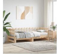 Lit Coulissant Canapé-lit Salon Chambre 2x(90x200) cm Bois de Pin Massif vidaXL