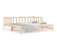 Lit Coulissant 2x(80x200) cm Bois de Pin Massif Canapé-lit de Salon vidaXL