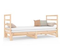 vidaXL Lit coulissant 2x(90x190) cm Bois de pin massif Marron