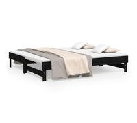 Vidaxl Lit Coulissant 2x(90x190) Cm Bois De Pin Massif Marron