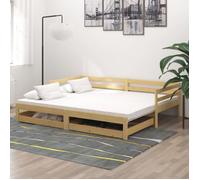 vidaXL Lit coulissant 2x(90x200) cm Bois de pin massif 3083694