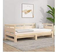 vidaXL Lit coulissant Bois de pin massif 2x(80x200) cm 820317