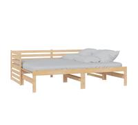 vidaXL Lit coulissant Bois de pin massif 2x(90x200) cm 806965
