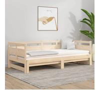 vidaXL Lit coulissant 820322 Bois de pin solide 2x(90x190) cm