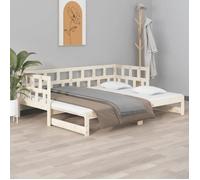 vidaXL Lit coulissant Bois de pin solide 2x(90x200) cm 820222