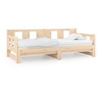 vidaXL Lit coulissant Bois de pin solide 2x(90x200) cm 820282