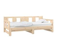 vidaXL Lit Coulissant Lit de Jour Lit d’Invité Canapé Lit de Repos Canapé-lit Meuble de Salon Salle de Séjour Bois de Pin Solide 2X(90x200) cm