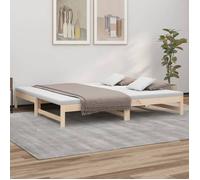 vidaXL Lit coulissant 823409 2x(80x200) cm Bois de pin massif sans matelas