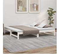 vidaXL Lit coulissant sans matelas blanc 2x(90x190) cm 823415
