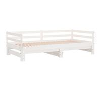 vidaXL Lit Coulissant sans Matelas Blanc 2X(90x200) cm