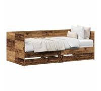 vidaXL Lit d'appoint Bois Ancien 75 x 190 cm Bois d'ingénierie 3334005